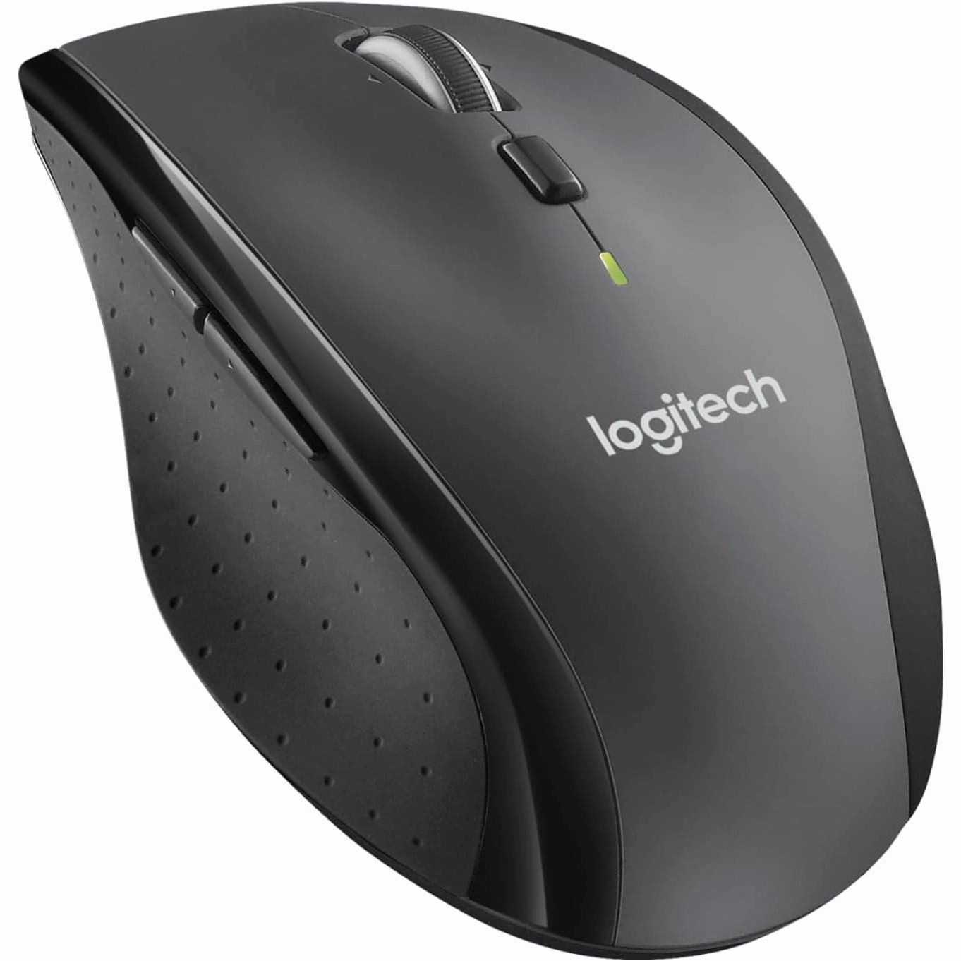 Logitech M705 Marathon Wireless Mouse, 2.4 GHz USB Unifying Receiver, 1000 DPI, 5-Programmable Buttons, 3-Year Battery, Compatible with PC, Mac, Laptop, Chromebook - Black