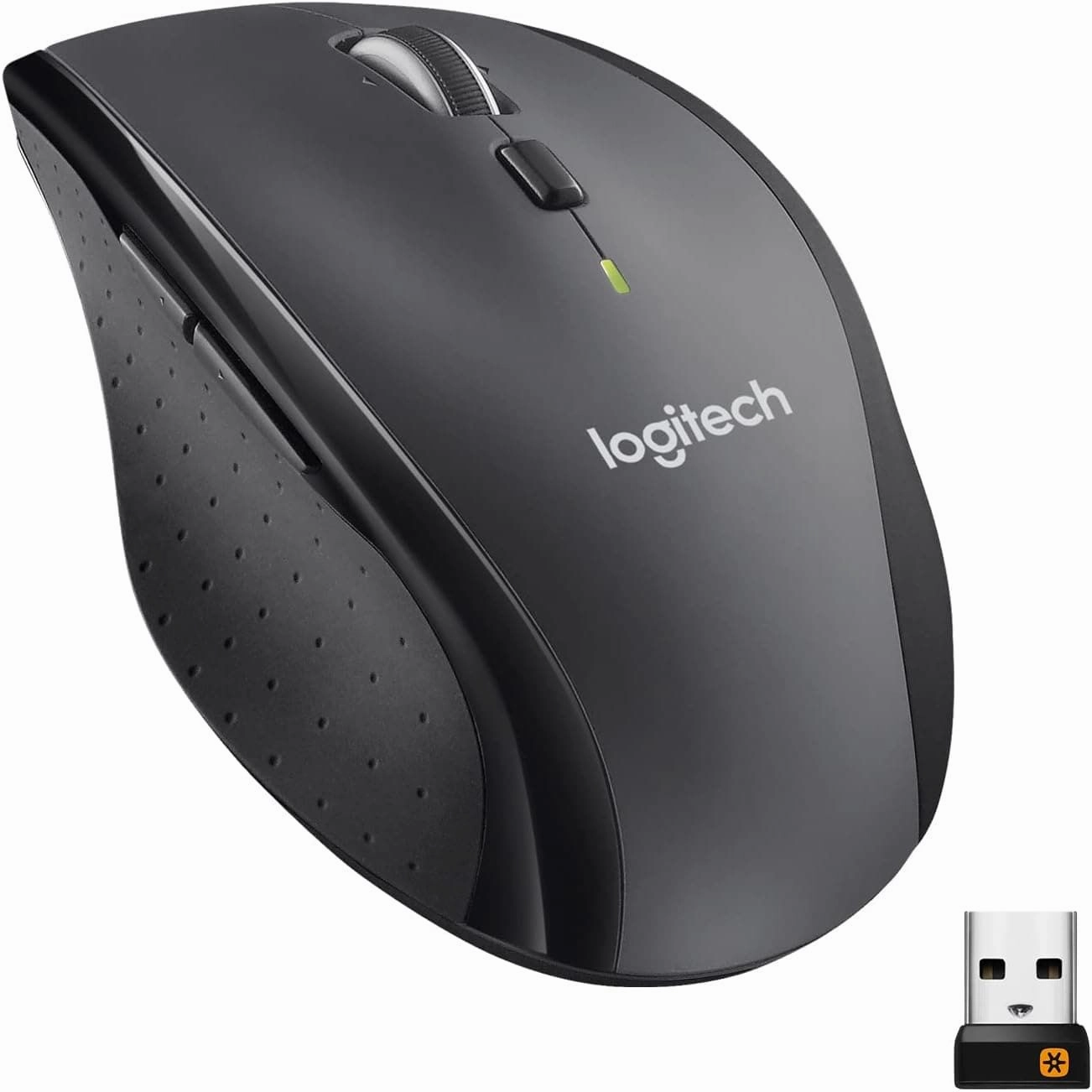 Logitech M705 Marathon Wireless Mouse, 2.4 GHz USB Unifying Receiver, 1000 DPI, 5-Programmable Buttons, 3-Year Battery, Compatible with PC, Mac, Laptop, Chromebook - Grey desktop computers, gaming desktop pc, all in one desktop deals