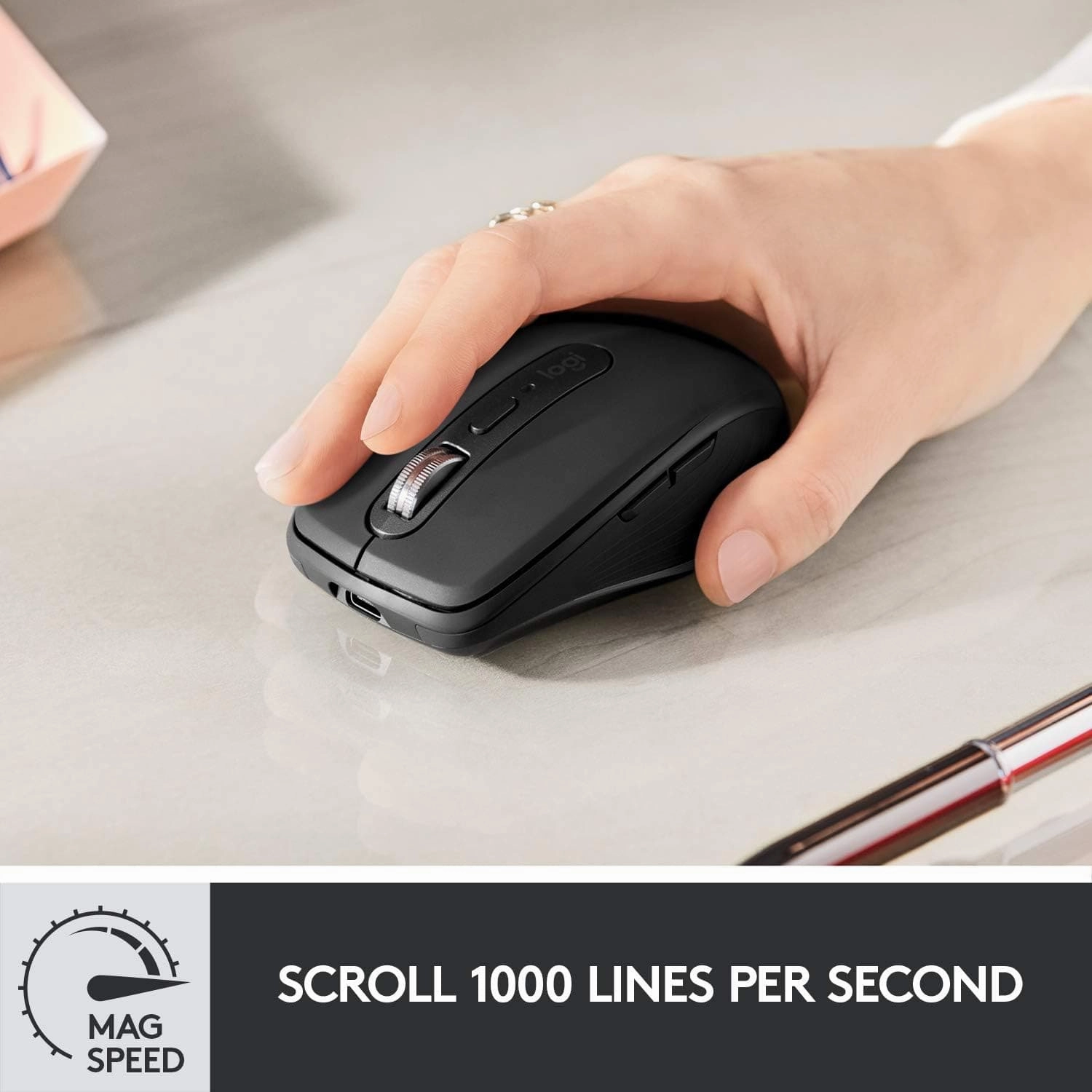 Logitech MX Anywhere 3 Wireless Mouse - Graphite