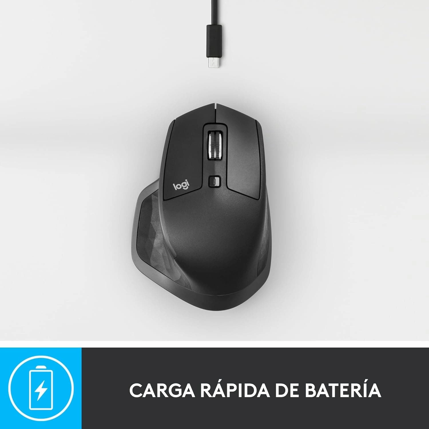 Logitech MX Master 2S Wireless Mouse with Flow Cross-Computer Control and File Sharing for PC and Mac, Grey