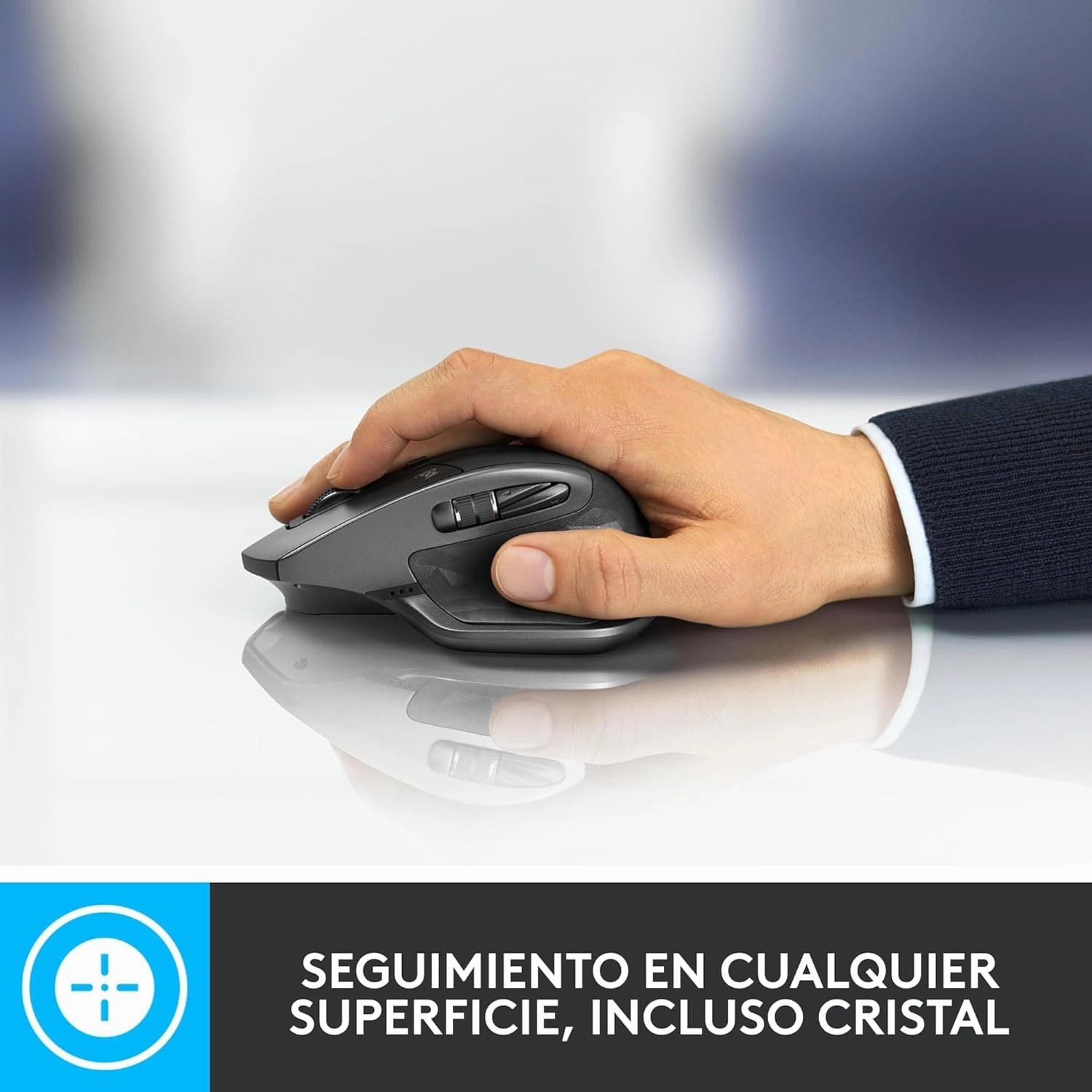 Logitech MX Master 2S Wireless Mouse with Flow Cross-Computer Control and File Sharing for PC and Mac, Grey