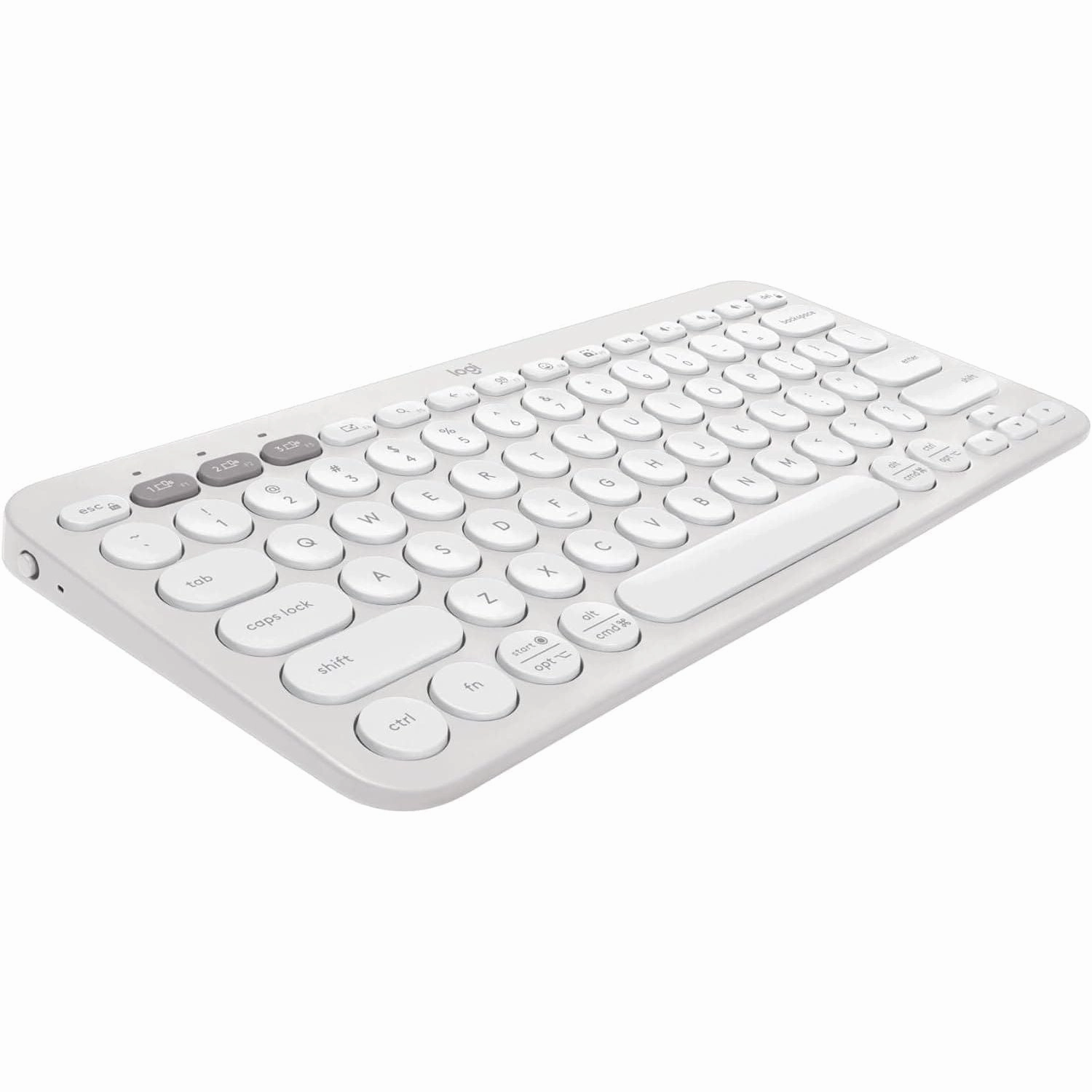 Logitech Pebble Keys 2 K380s, Multi-Device Bluetooth Wireless Keyboard with Customisable Shortcuts,Slim and Portable, Easy-Switch for Windows/macOS/iPadOS/Android/Chrome OS, QWERTY UK Layout, White computing devices, pc accessories, cheap computer online