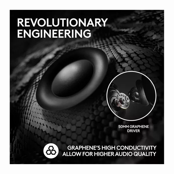 LOGITECH PRO X 2 Graphene Driver LIGHTSPEED Wireless 7.1 Gaming Headset - Black