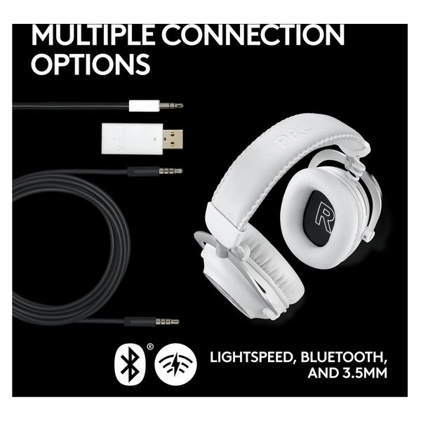 LOGITECH PRO X 2 Graphene Driver LIGHTSPEED Wireless 7.1 Gaming Headset - White