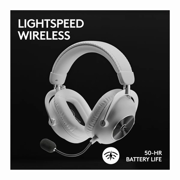 LOGITECH PRO X 2 Graphene Driver LIGHTSPEED Wireless 7.1 Gaming Headset - White
