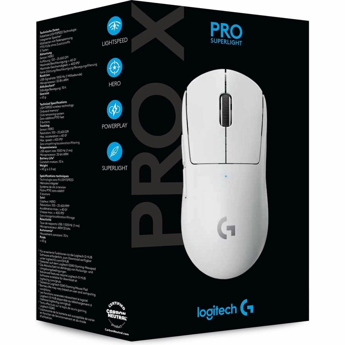 Logitech Pro X Superlight Wireless Mouse - White computing devices, pc accessories, cheap computer online