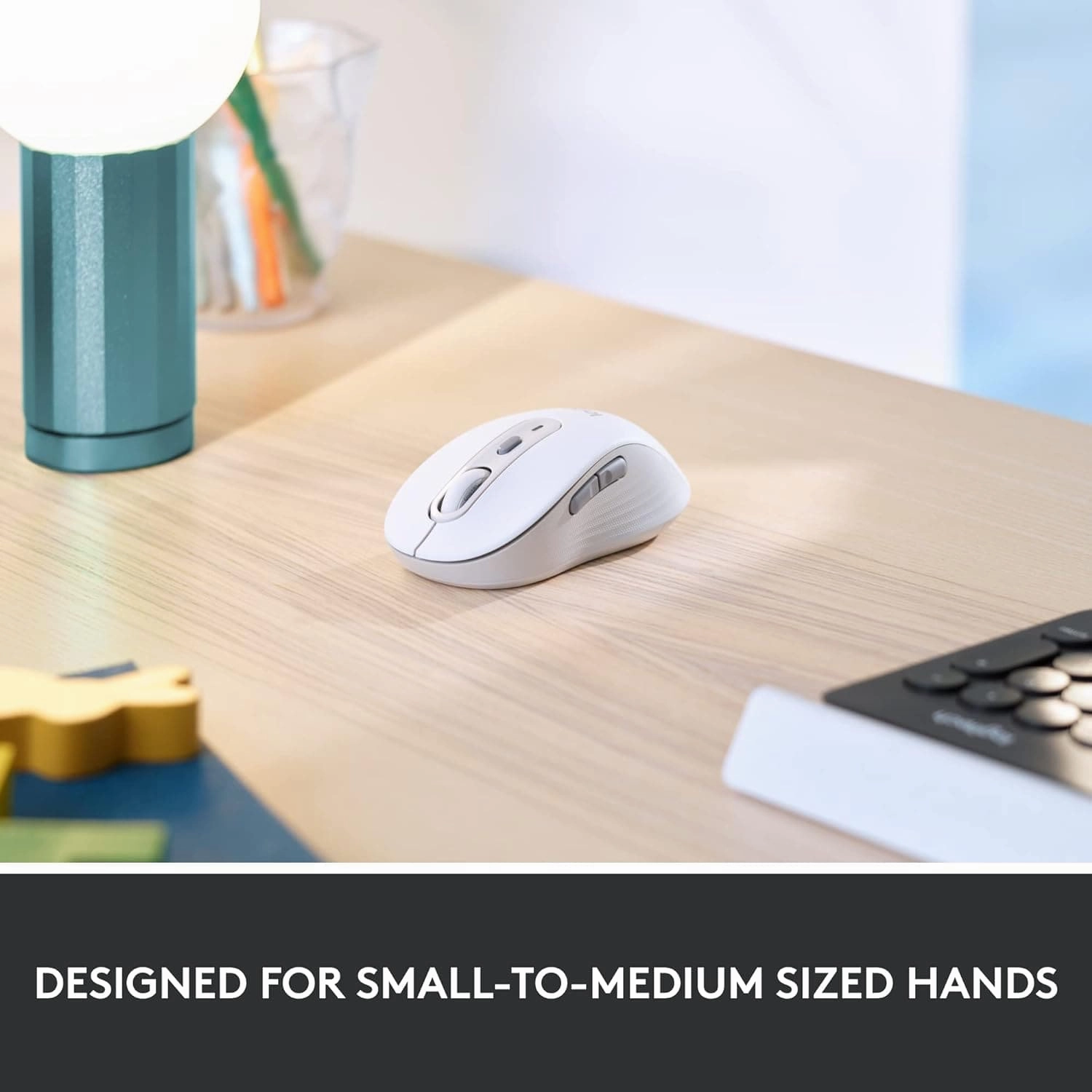 Logitech Signature M650 Wireless Mouse - For Small to Medium Sized Hands, 2-Year Battery, Silent Clicks, Customisable Side Buttons, Bluetooth, for PC/Mac/Multi-Device/Chromebook - Offwhite
