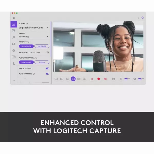 LOGITECH StreamCam Full HD USB-C Webcam - White
