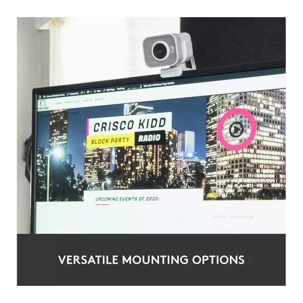 LOGITECH StreamCam Full HD USB-C Webcam - White