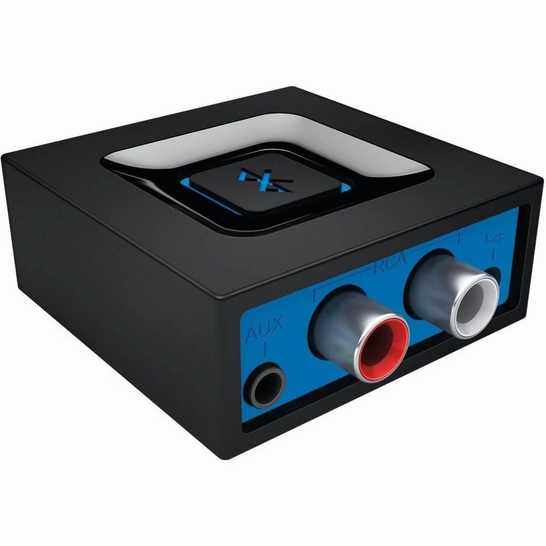 Logitech Wireless Bluetooth Audio Receiver 3.5mm Audio and RCA Outputs to Speakers , UK Plug - Black/Blue