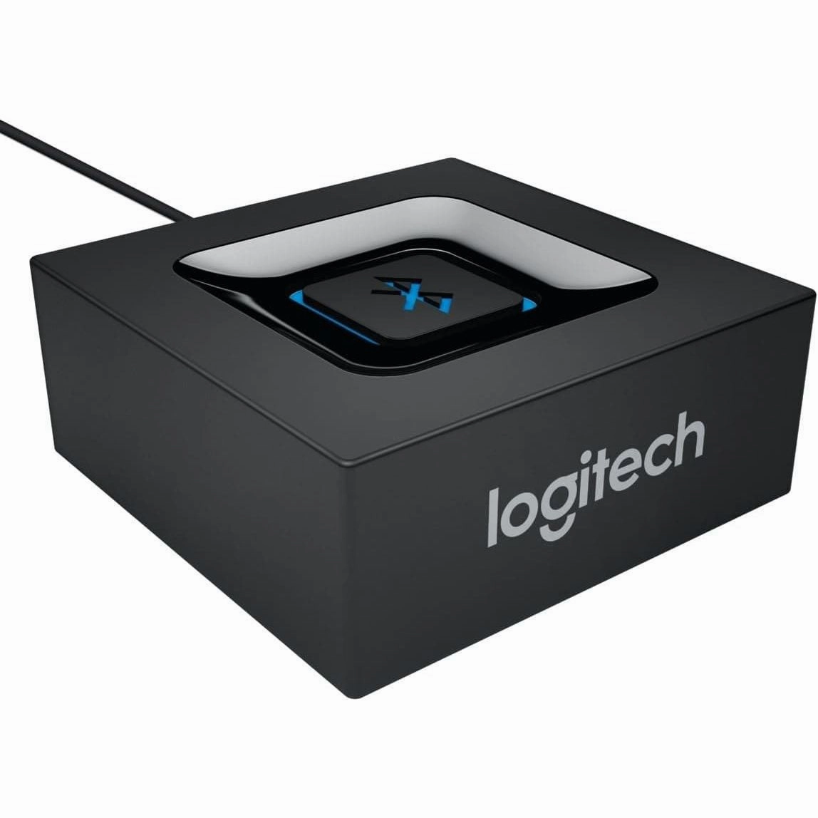 Logitech Wireless Bluetooth Audio Receiver 3.5mm Audio and RCA Outputs to Speakers , UK Plug - Black/Blue