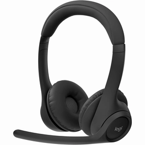 Logitech Zone 300 Wireless PC Headset - Black bluetooth headphones, cheap wireless headphones, headphones with mic