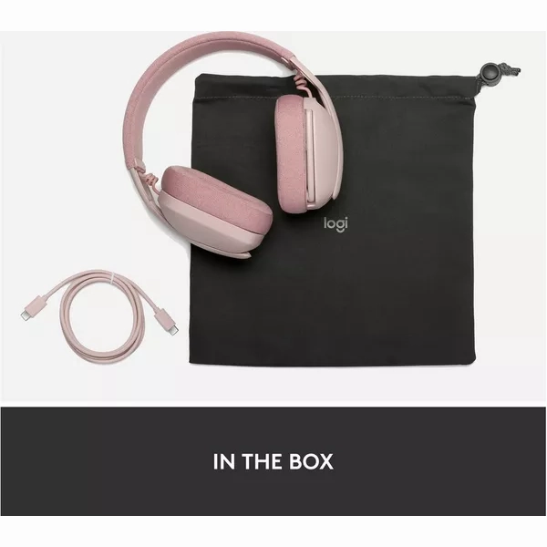 Logitech Zone Vibe 100 Wireless Headset - Rose