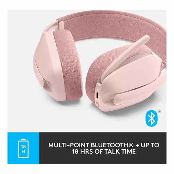 Logitech Zone Vibe 100 Wireless Headset - Rose