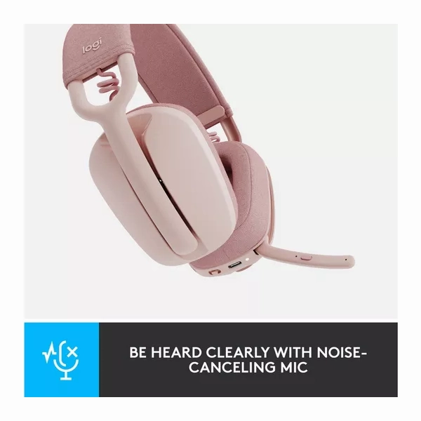 Logitech Zone Vibe 100 Wireless Headset - Rose