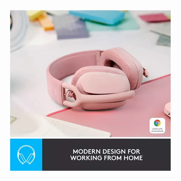 Logitech Zone Vibe 100 Wireless Headset - Rose
