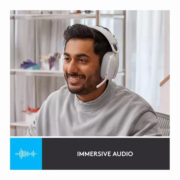 Logitech Zone Vibe 100 Wireless Headset  Off-White