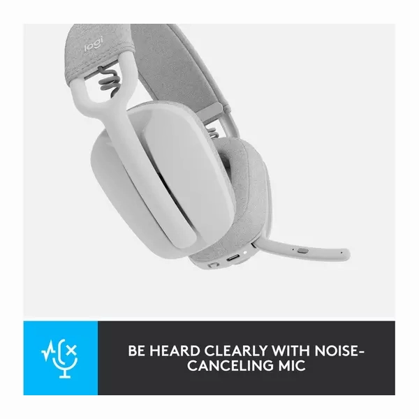 Logitech Zone Vibe 100 Wireless Headset  Off-White