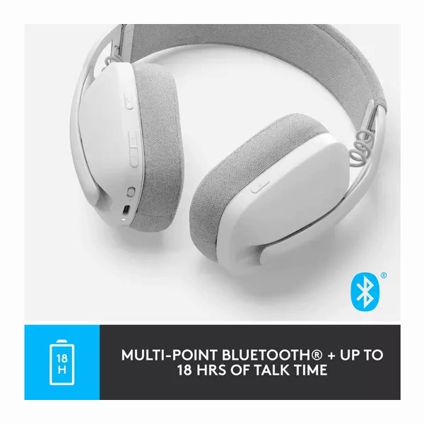 Logitech Zone Vibe 100 Wireless Headset  Off-White