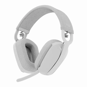Logitech Zone Vibe 100 Wireless Headset  Off-White earbuds and headphones, true wireless earbuds, noise cancelling earbuds