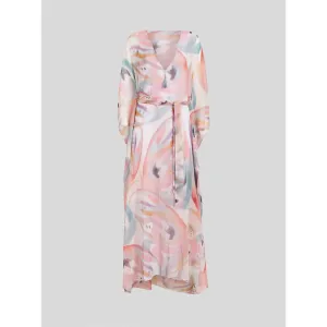 Long Dress With Butterfly Wing Pattern