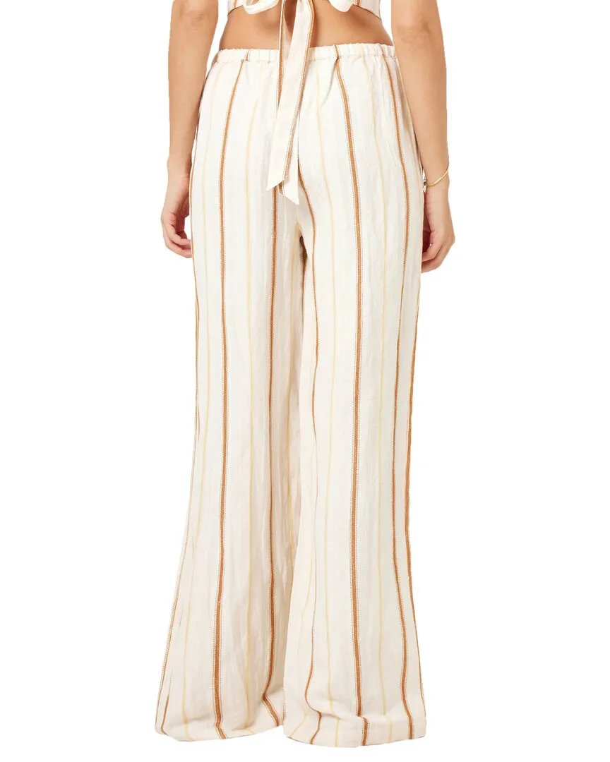 L*Space Beach House Linen-Blend Pant