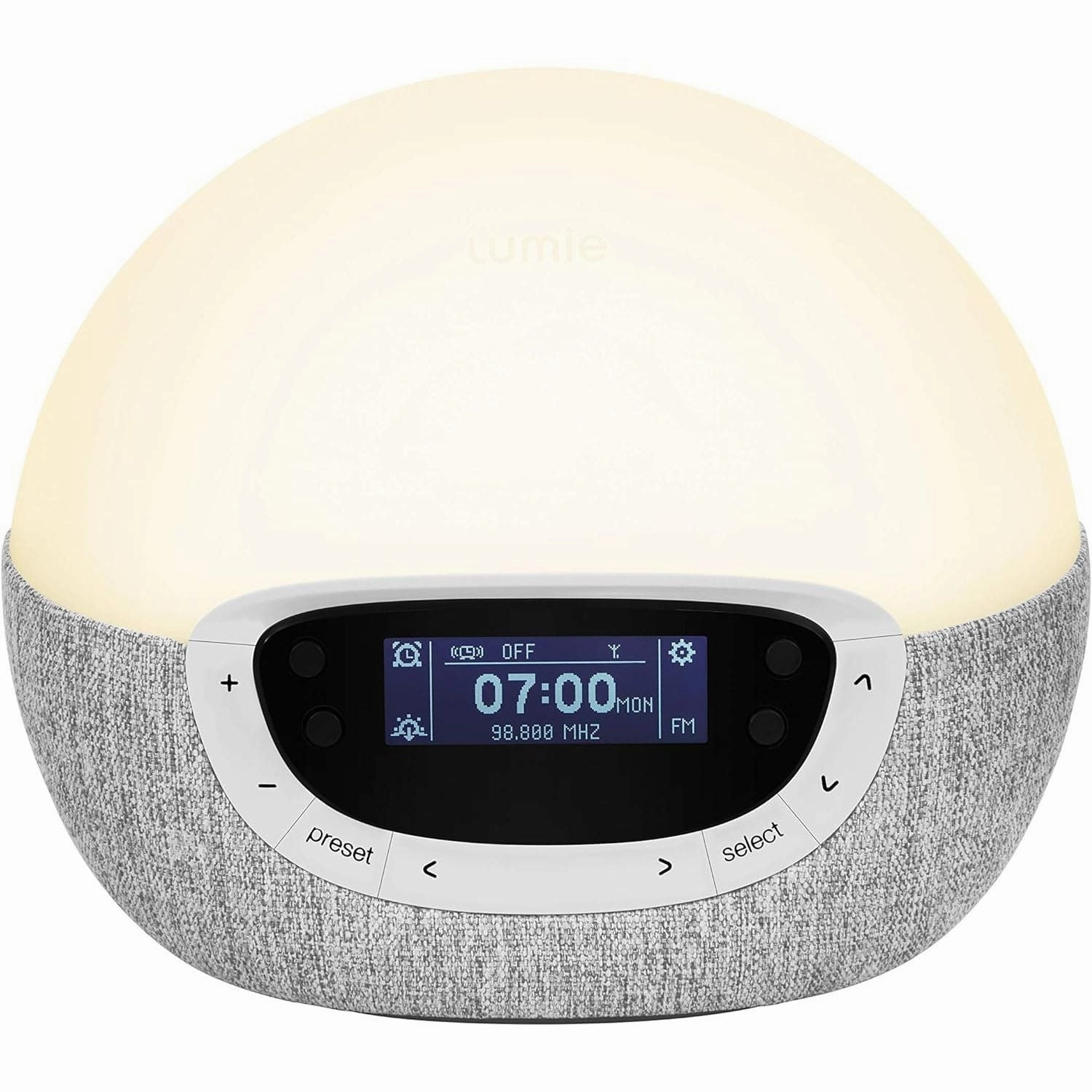 Lumie Bodyclock Shine 300 - Wake-up Light Alarm Clock with Radio, 15 Sounds and Sleep Sunset - White xbox console, buy xbox series x, xbox accessories online