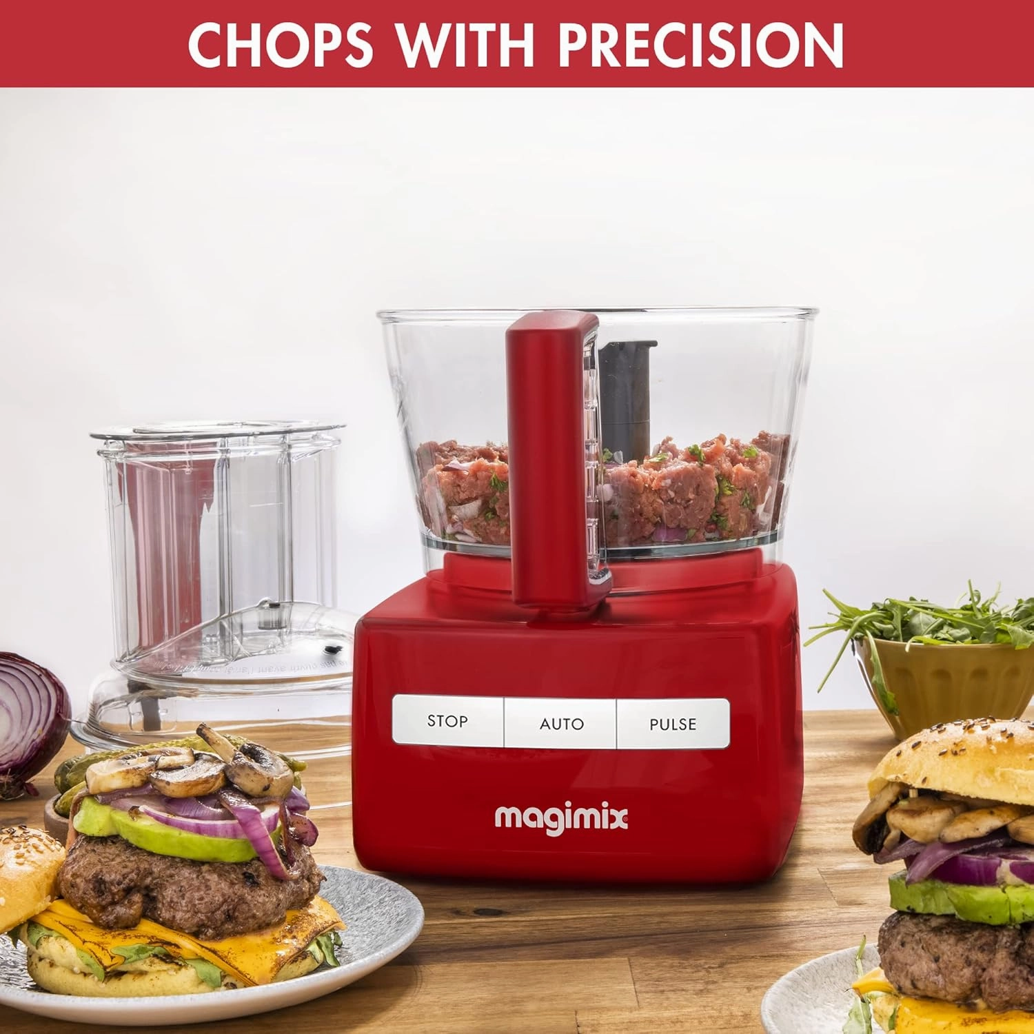 Magimix 5200XL Premium Food Processor  Red