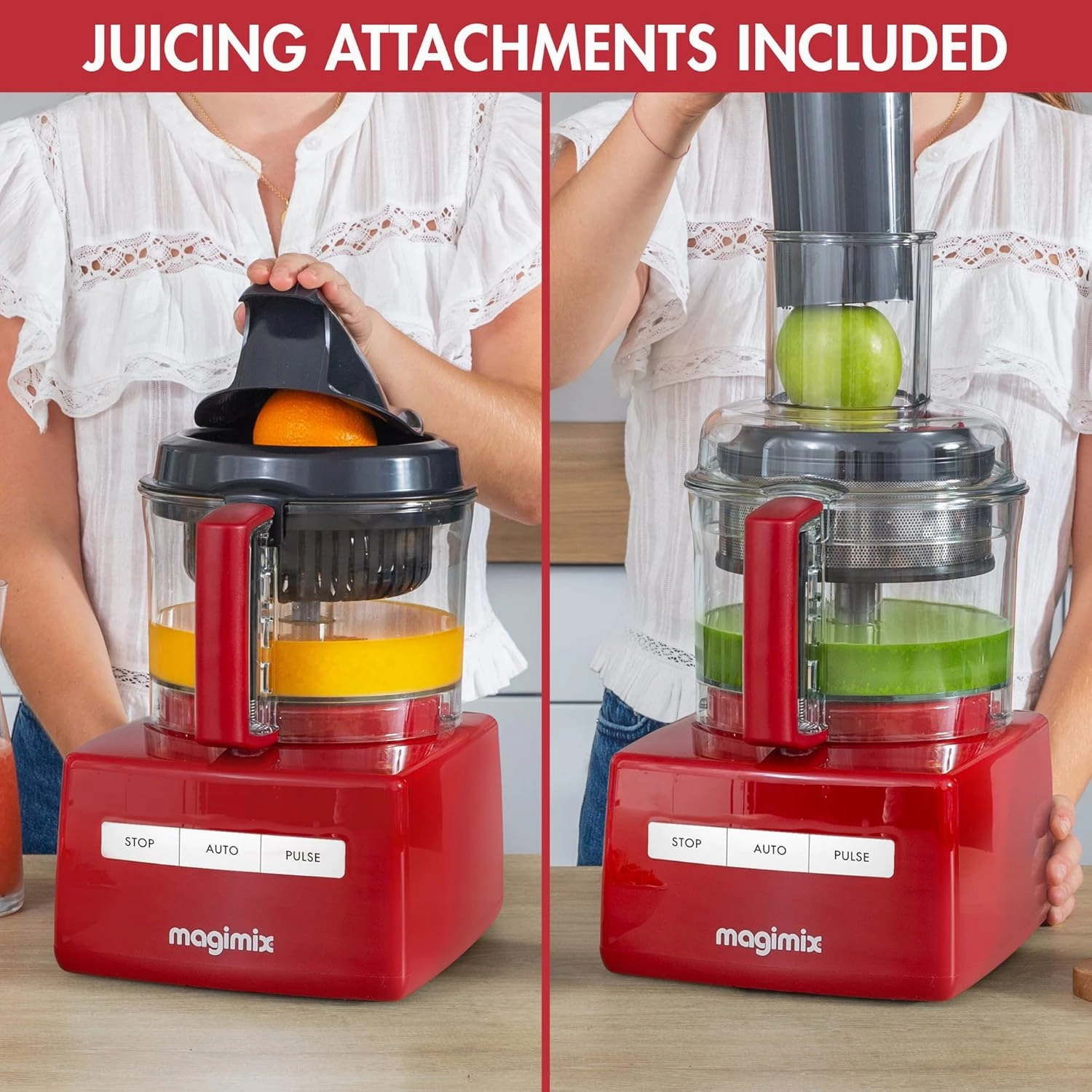 Magimix 5200XL Premium Food Processor  Red
