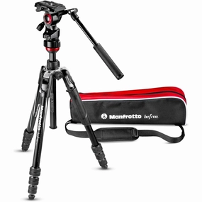 Manfrotto Befree Live Twist Travel Video Tripod ?C Aluminium, Twist Lock, for DSLR, Mirrorless & Video Cameras camera accessories, dslr camera accessories, best camera tripod