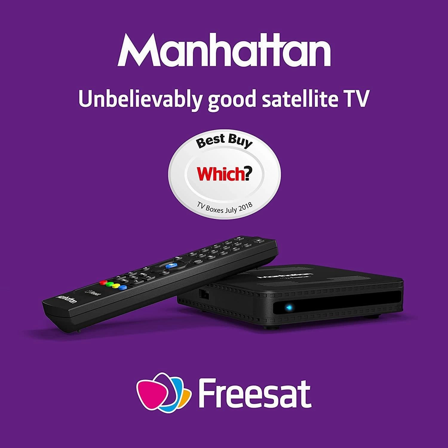 Manhattan SX Freesat HD Box, Black