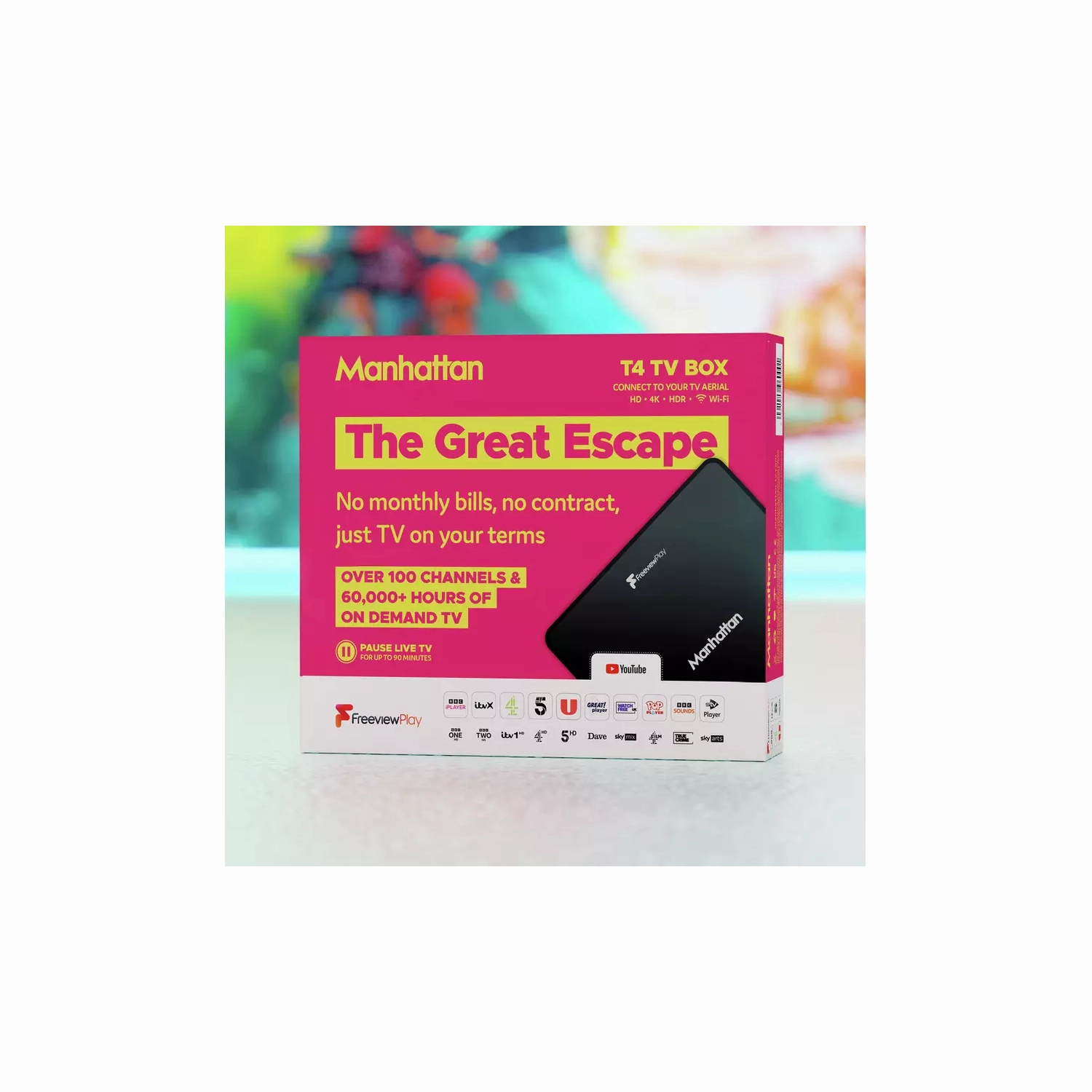Manhattan T4 Freeview Play 4K TV Box