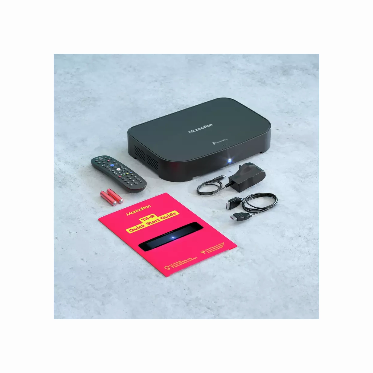Manhattan T4-R 500GB Freeview Play 4K TV Recorder