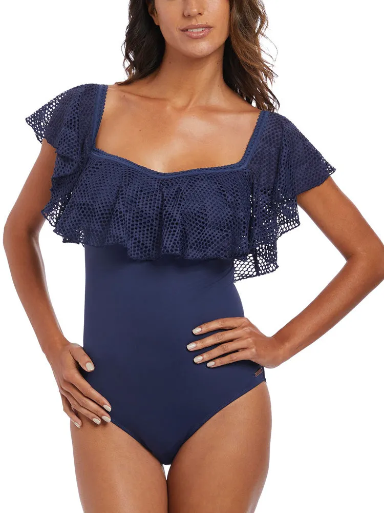Marseille Bardot Swimsuit - Twilight
