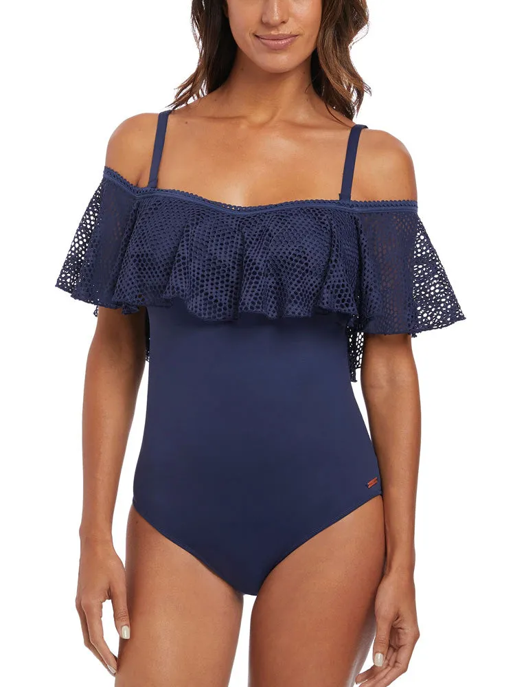 Marseille Bardot Swimsuit - Twilight