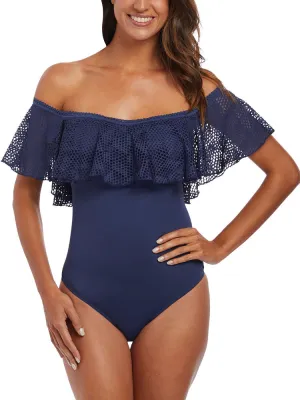 Marseille Bardot Swimsuit - Twilight