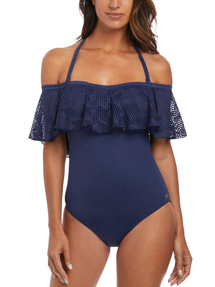 Marseille Bardot Swimsuit - Twilight