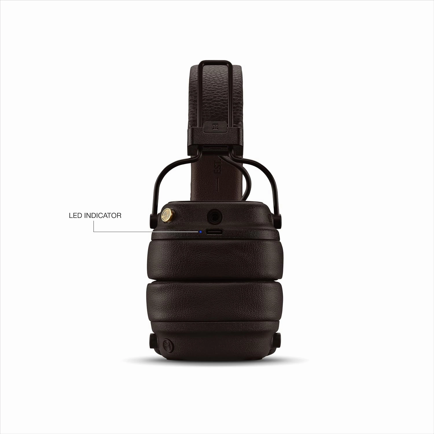 Marshall Major V Bluetooth Wireless Headphones, 100 Hours playtime - Brown