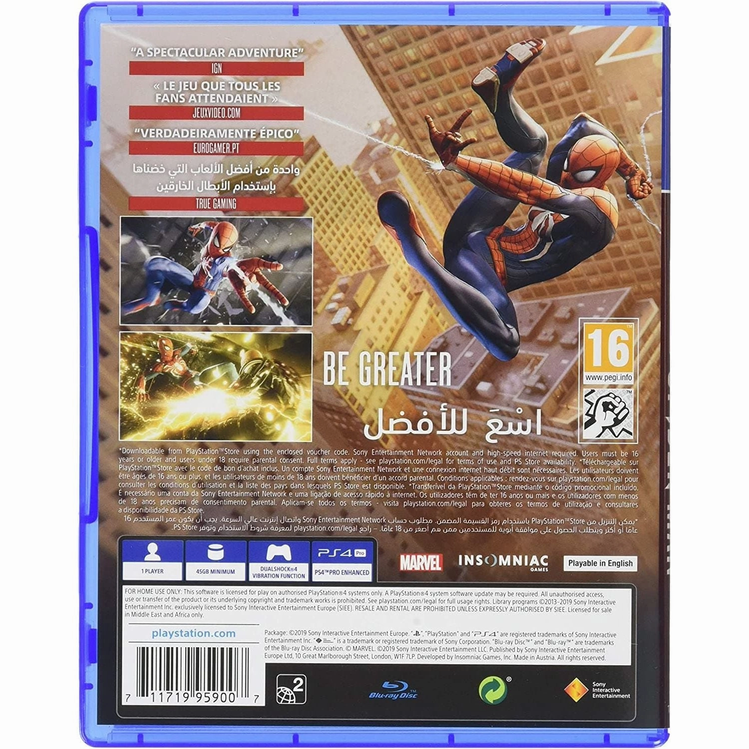 Marvel's Spider-Man: Game Of The Year Edition for PS4)