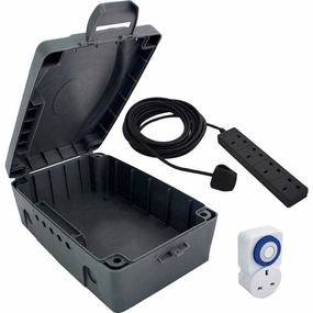 Masterplug IP54 Weatherproof Enclosure Lead & Timer 4 Gang 8mGrey phone accessories, mobile phone cases, best charging cable