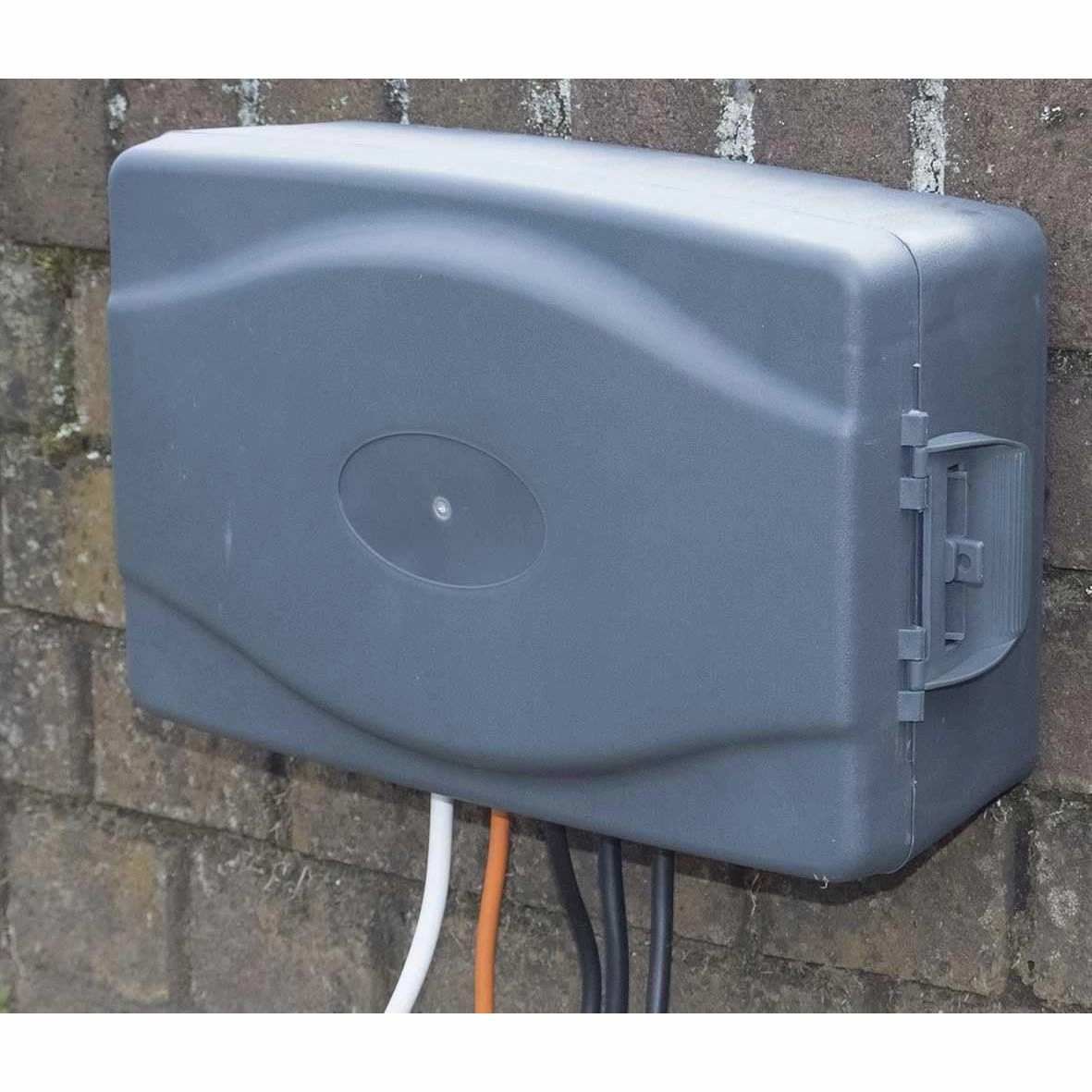 Masterplug IP54 Weatherproof Enclosure Lead & Timer 4 Gang 8mGrey