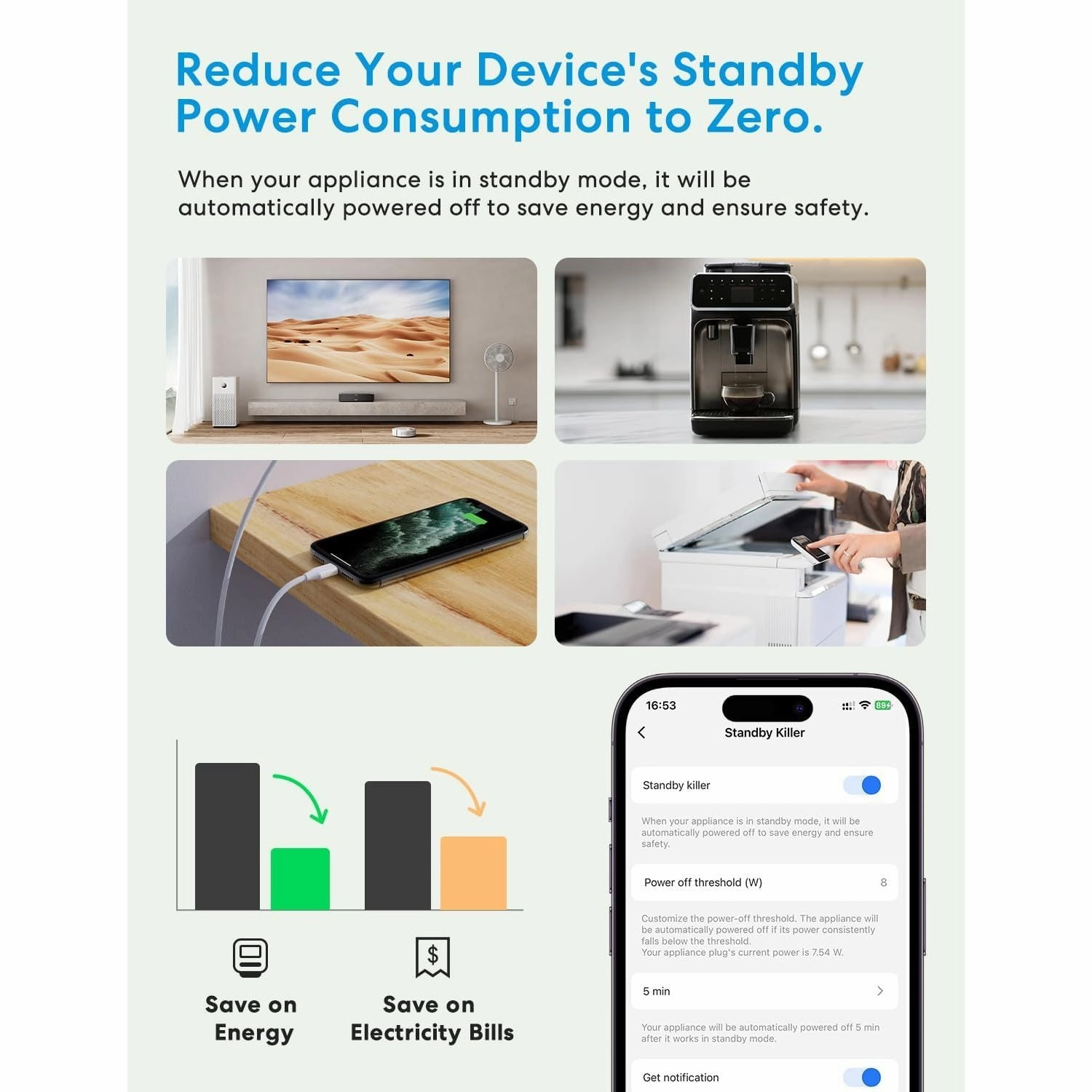 Meross Smart WiFi Plug 4-Pack, Energy Monitoring, Works with Alexa, Google Home, SmartThings, Remote Control Timer, No Hub Required, 13A