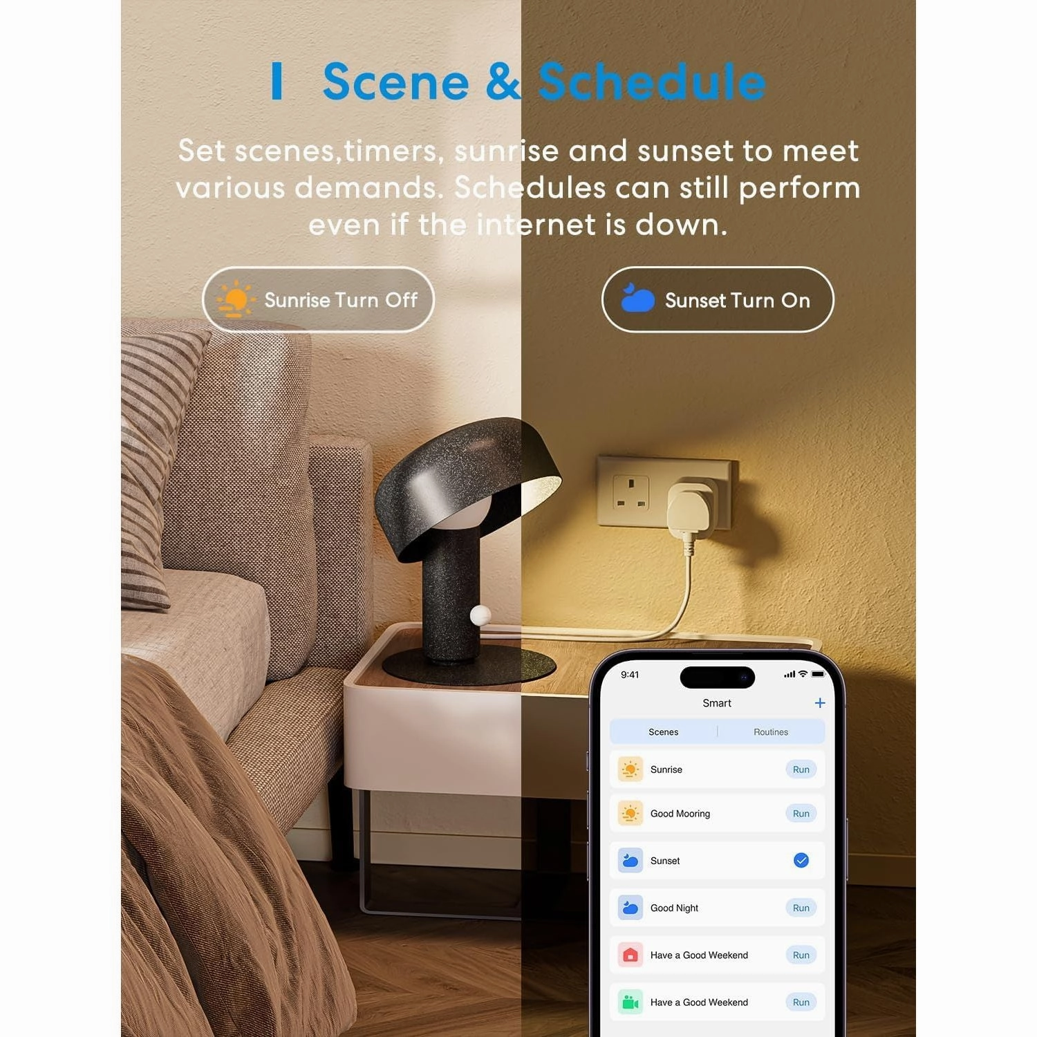 Meross Smart WiFi Plug 4-Pack, Energy Monitoring, Works with Alexa, Google Home, SmartThings, Remote Control Timer, No Hub Required, 13A