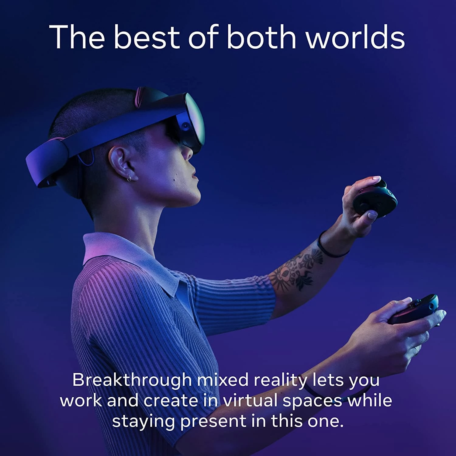Meta Quest Pro, 256GB, All-In-One Virtual Reality Headset and Controllers
