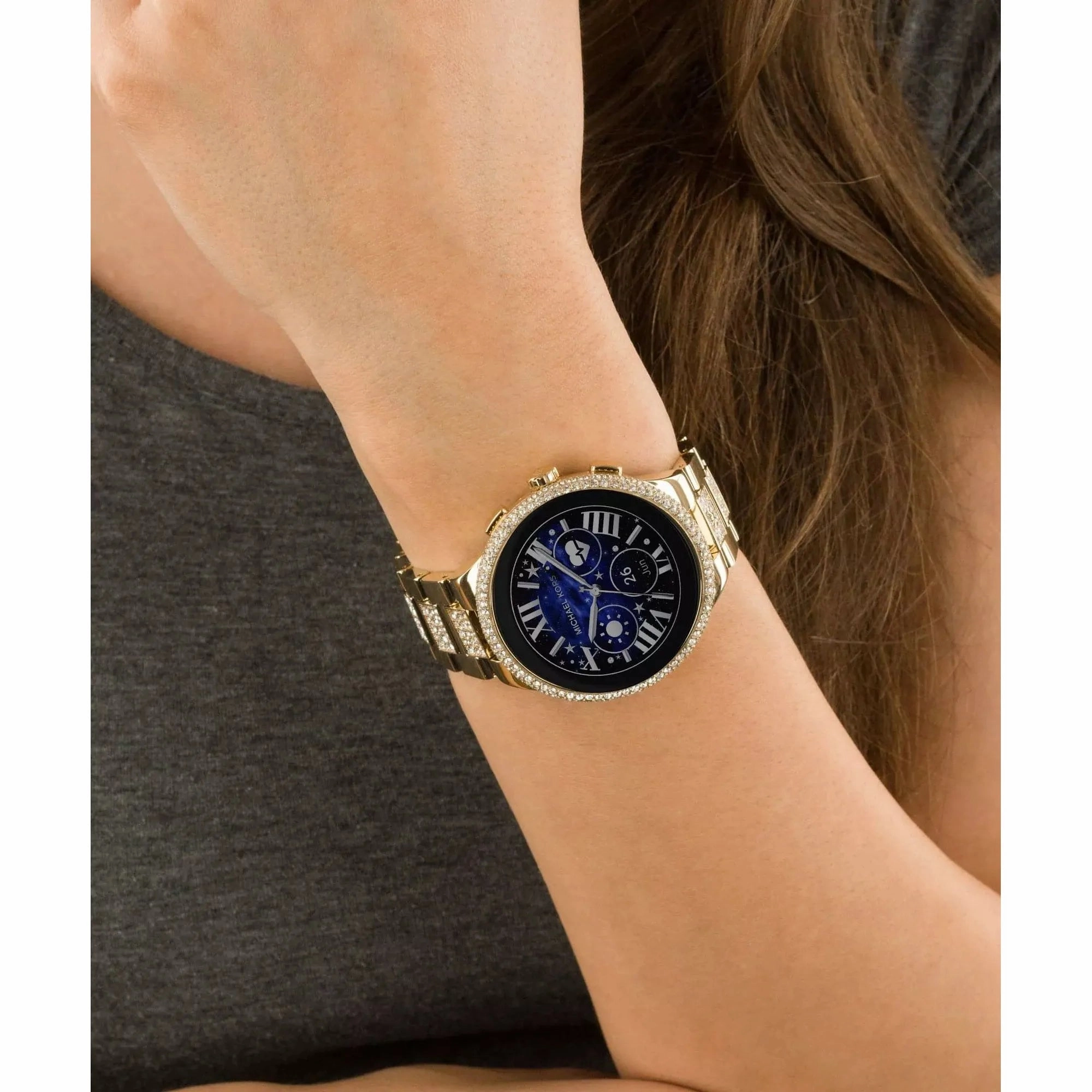 Michael Kors 44mm Gen 6 Camille MKT5146 - Gold Steel, Smartwatch