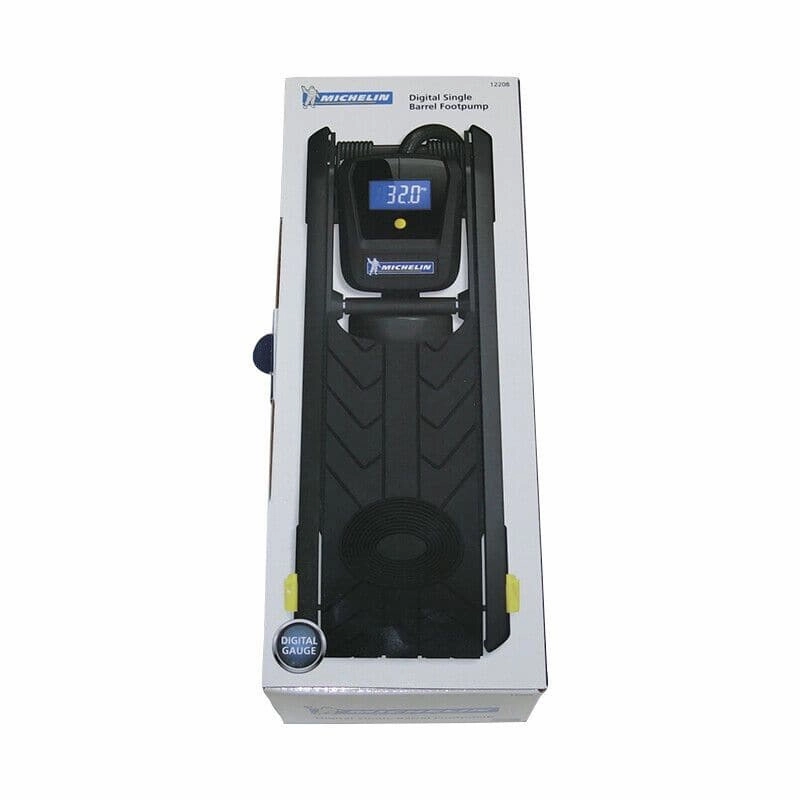 Michelin Digital Single Barrel Tyre Foot Pump 12208