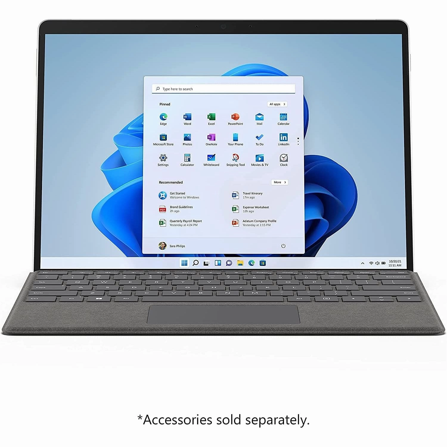 Microsoft 13" Surface Pro 8 - Intel Core i5 11th Gen, 8GB, 128 GB SSD, Platinum