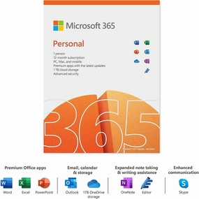 Microsoft 365 Personal | Office 365 apps | 1 user | 1 year subscription | PC/Mac, Tablet and Phone | multilingual | Box desktop computers, gaming desktop pc, all in one desktop deals