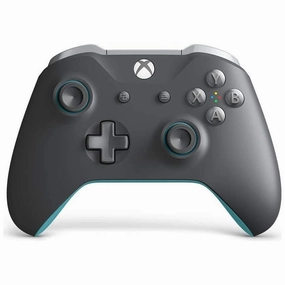 Microsoft Official Xbox Grey and Blue Wireless Controller nintendo switch,game console accessories,wireless controllers,gaming system