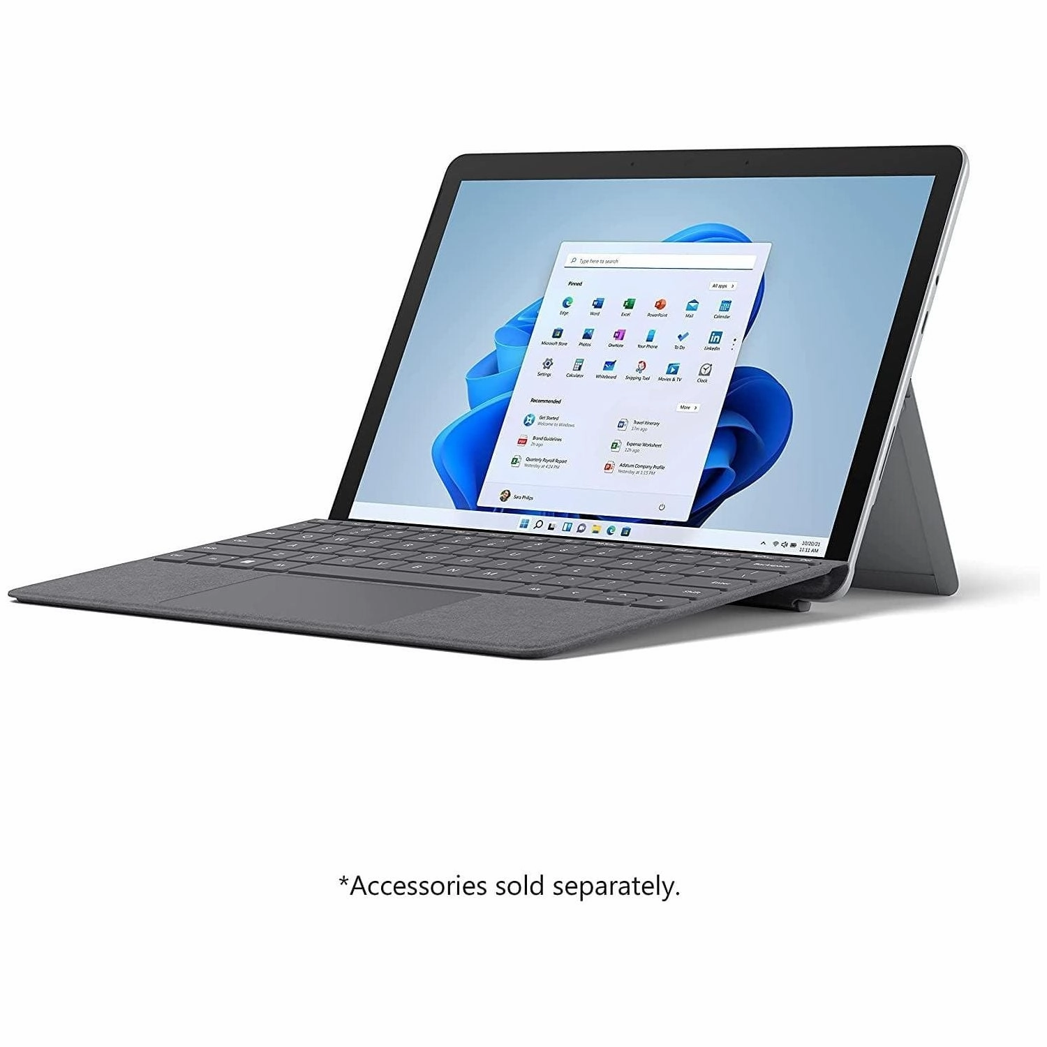 Microsoft Surface Go 3 10.5 Inch, Intel Pentium Gold G5600, 4GB RAM, 64GB Wi-Fi Tablet - Grey